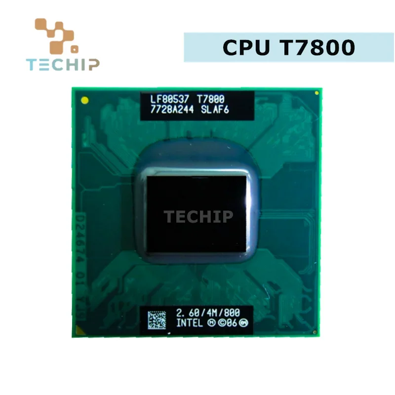 Core 2 Duo T7800 SLAF6 2.6 GHz Dual-Core Dual-Thread CPU Processor 4M 35W PGA478