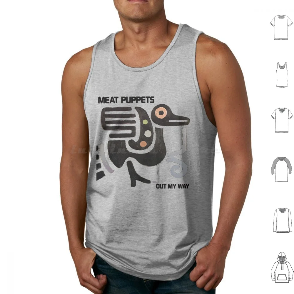Out My Way Tank Tops Print Cotton Meat Music Album Record Vinyl Band Artist