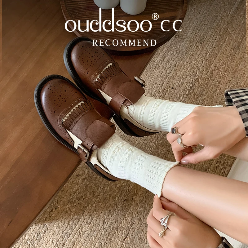 Ods Brand Ladies Shoes Buckle Strap Women's High Heels Fashion Color Matching Casual Pumps Women 2025 New Plus Size Heels Women