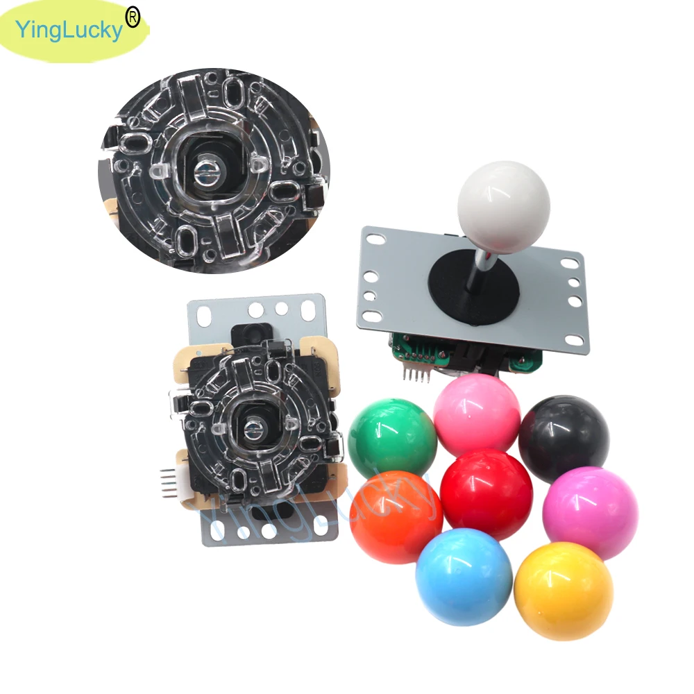 2 Spieler Arcade DIY Kit Kopie Sanwa Joystick Null Verzögerung USB-Steuer platine mit 30mm transparenten Arcade-Drucktasten für PC ps3