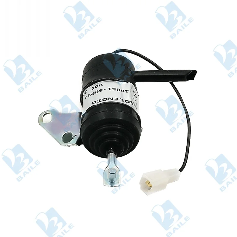 Elettrovalvola 16851-60014 Fuel Shut Off Solenoid For Kubota 12V 1685160014 16851-60010 16851-60012 Tractor Part Generator Stop Solenoid Engine Gas e carburante — dettaglio 4