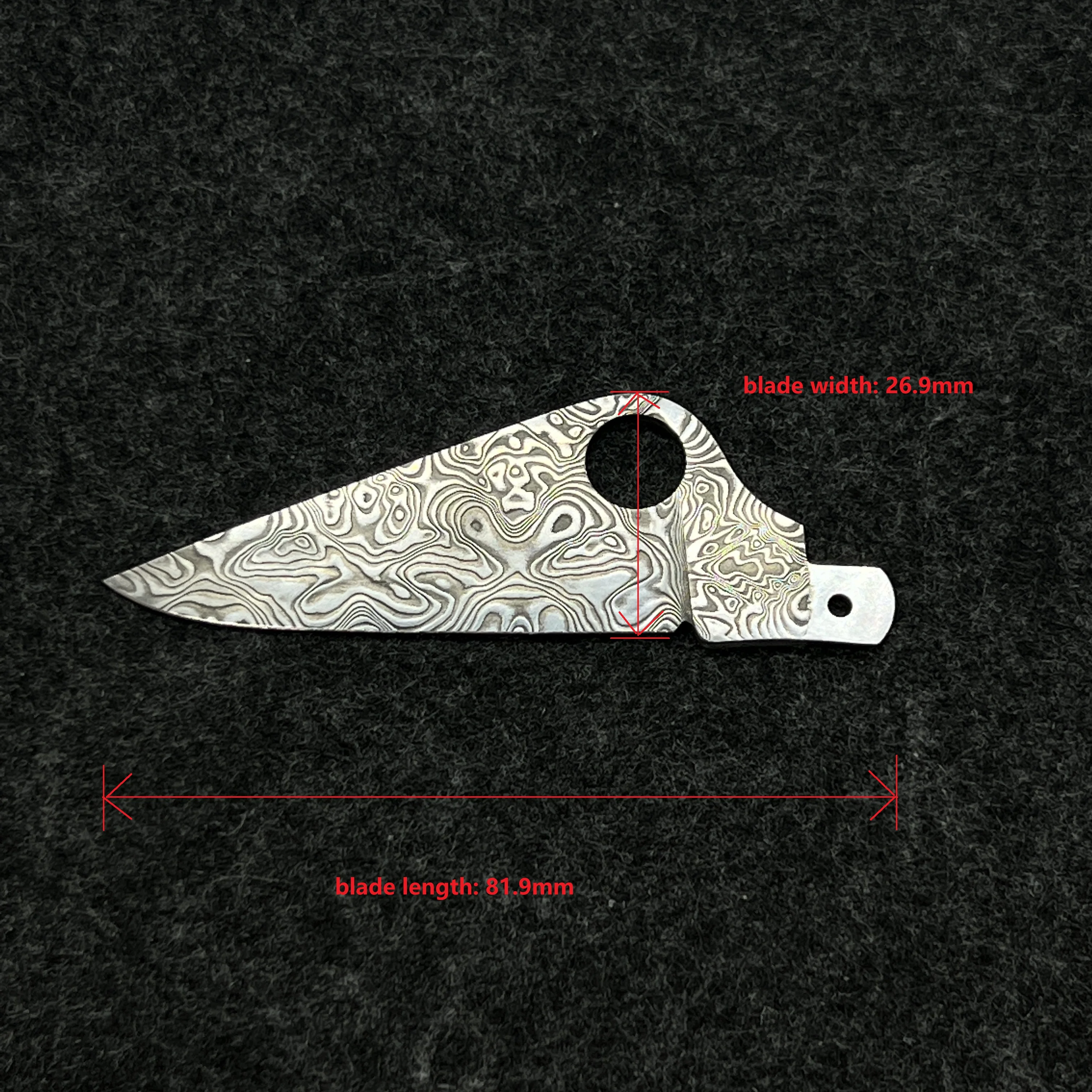 Handmade Damascus powder steel Replacement Large Blade For 91mm Victorinox Swiss Army Knife SAK Folding Knife DIY Accessories