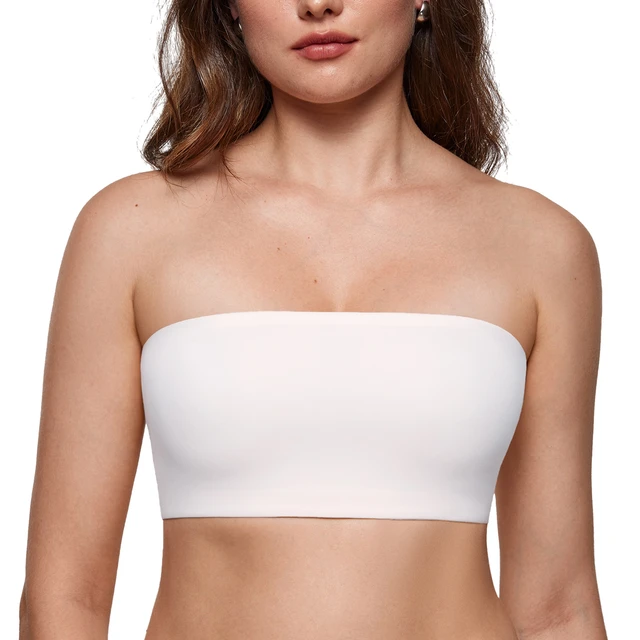 Women s Bandeau Bra Strapless Bralette Tube Top Seamless Wireless Comfortable Stretchy Non Padded Bras Tops AliExpress