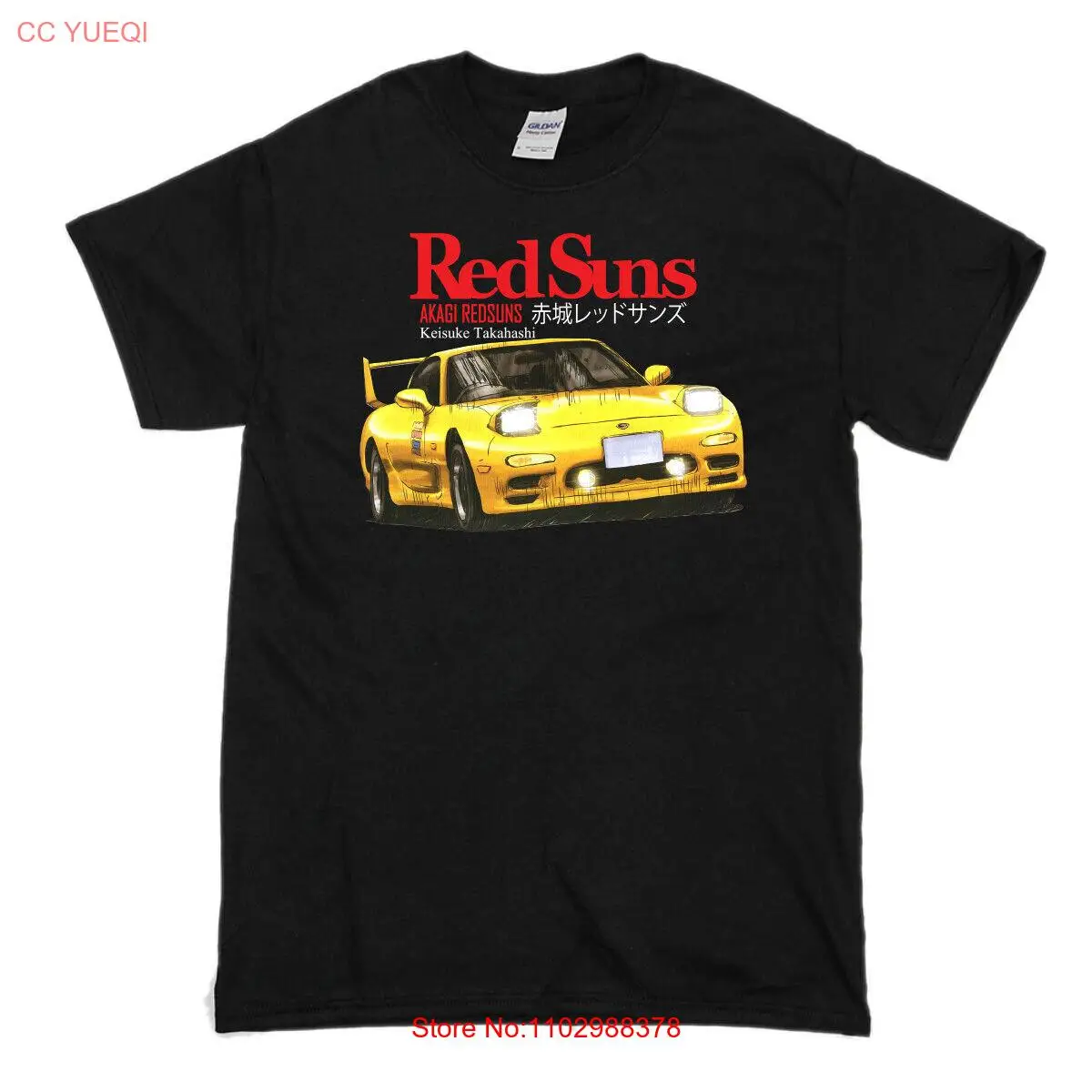 Akagi RedSuns Keisuke Takahashi Initial D JDM рубашка для дрифт-гонок футболка футболка