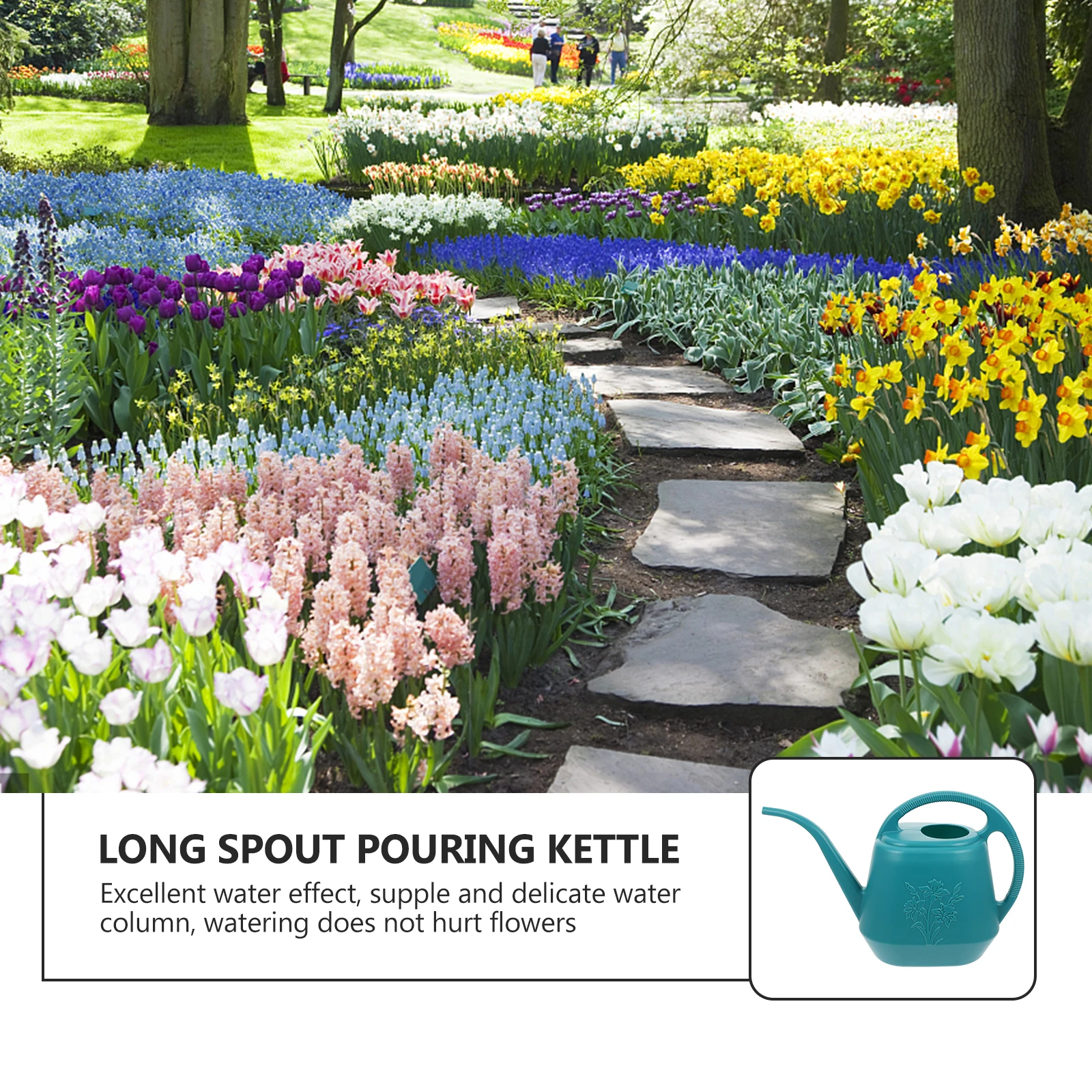 

Long Spout Watering Can Plastic Flower Watering Pot For Indoor Outdoor Plants Durable Lightweight Garden Supply Tool