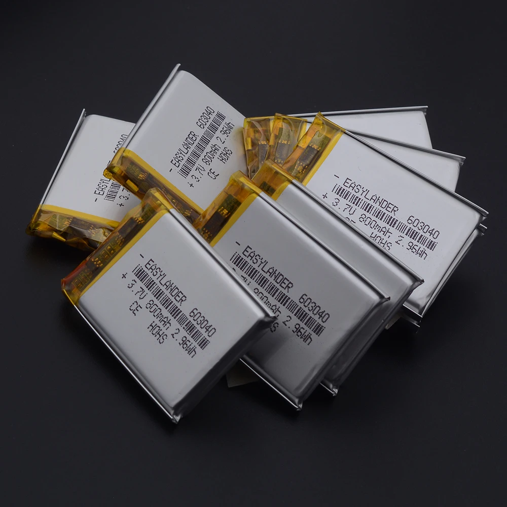 Silicones Wires 3.7V 800mAh 603040 Li-ion Lipo Lithium Polymer Battery For baby monitor Bluedio   headphones lantern 653040