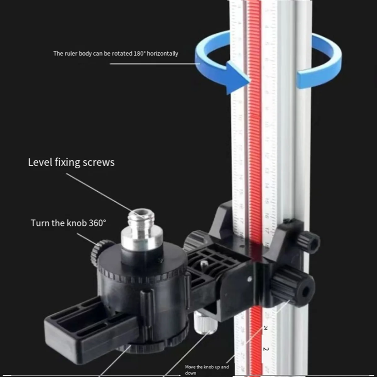 BAAQ Level Meter Wall Bracket Infrared Wall Hanging Artifact Multi-Function Flat Water Instrument Hanger 20cm