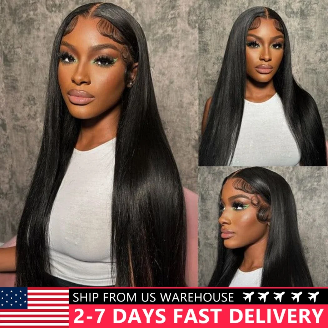 30 32 Straight Lace Front Wigs Human Hair 13x4 13x6 HD Transparent 360 Lace Frontal Wigs 5X5 6X4 Glueless Wig 4x4 Closure Wig