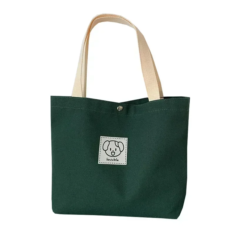 SSN1 Bolsos de mano de lona a la moda para mujer 2024, tela de algodón pequeña japonesa, bonito Picnic de viaje a mano para mujer