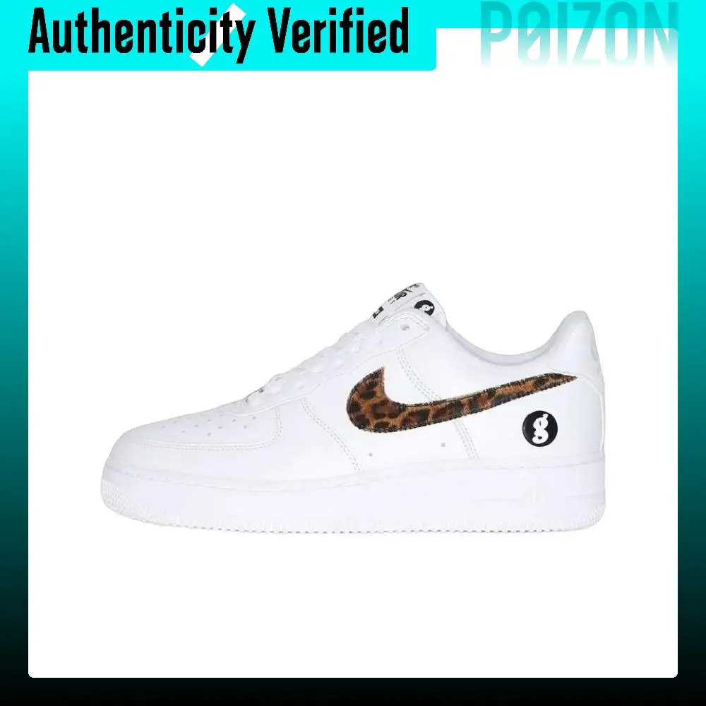 Nike x Supreme X GOODENOUGH Air Force 1 Abrasion Resistant Low top Skateboard Shoes Unisex White IM3483-100