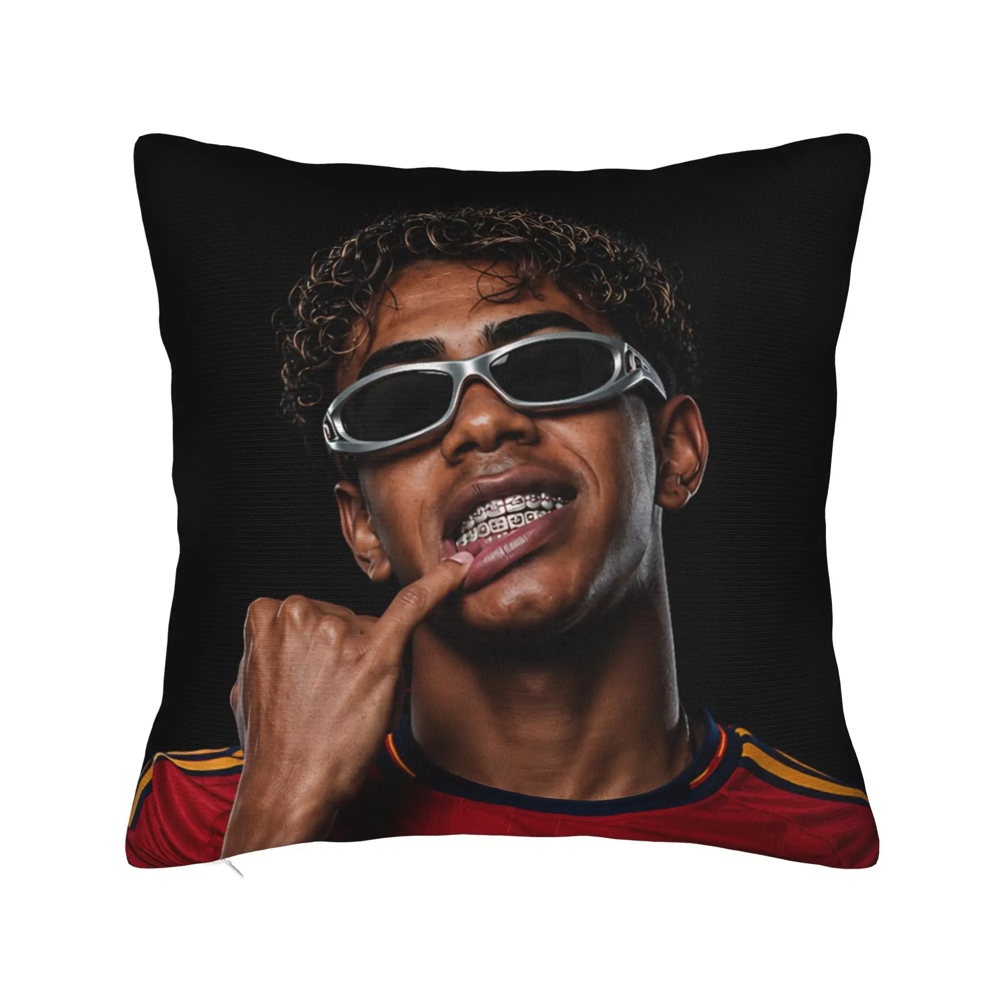 Lamine Y-Yamal Football Soccer Pillowcase Double-sided Printing Cushion Cover Gift  Pillow Case Cover Home Square