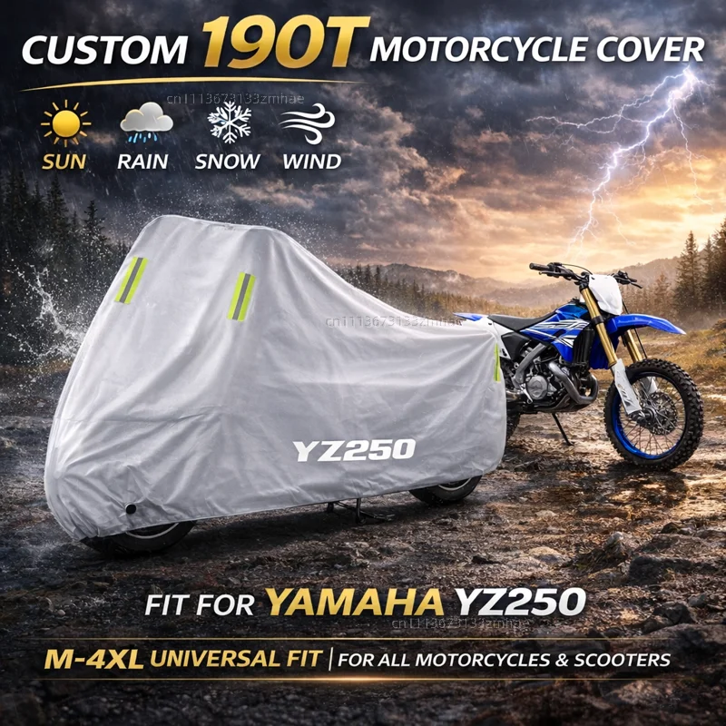 

Чехол для мотоцикла YAMAHA YZ 250 YZ250 YZ250F YZ250X YZ250FX, водонепроницаемый, сверхпрочный, для улицы, защита от дождя, пыли и солнца