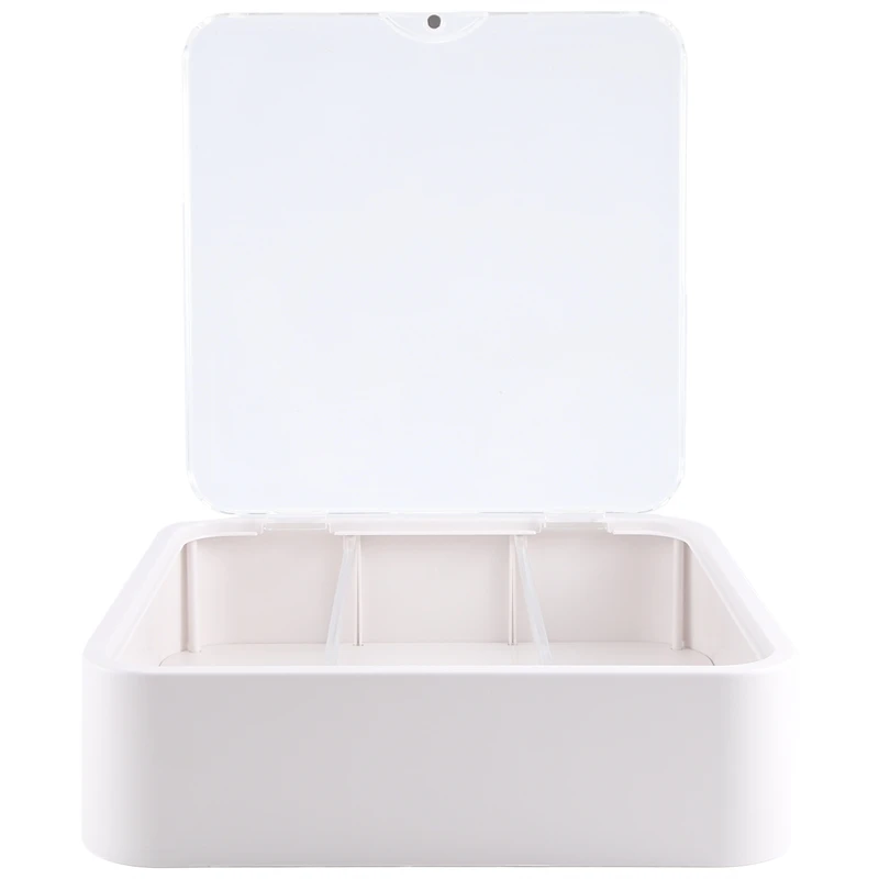 Espositore regolabile con vetrina trasparente montata a parete per figure + porta, bianco