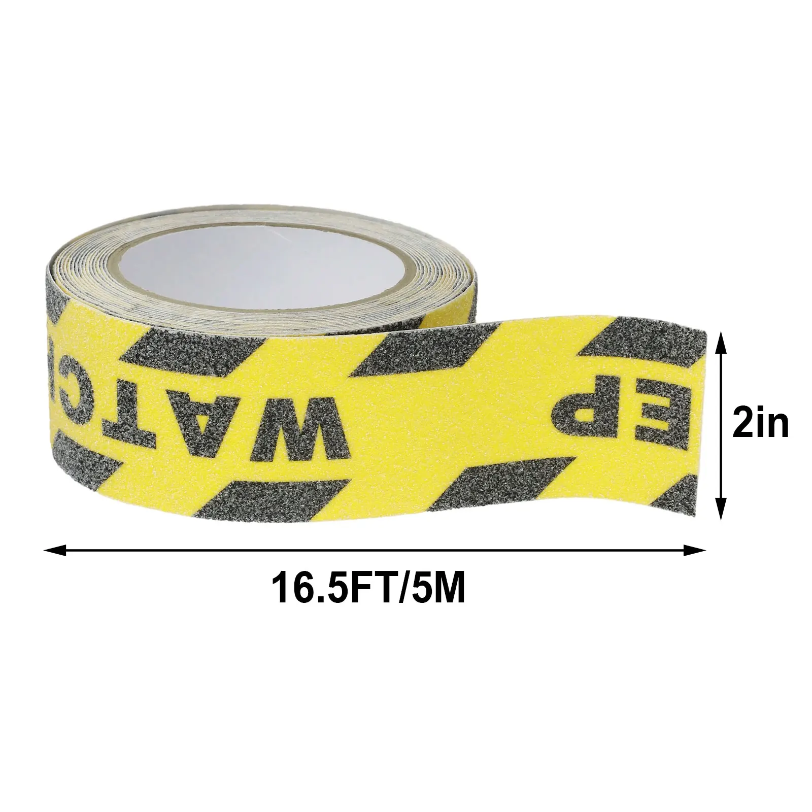 5CM*5M Warning Safety Stickers Watch Your Step Warning Sticker Stairs Stickers Floor Stickers Anti-Slip Carpet Tapes Home Decal