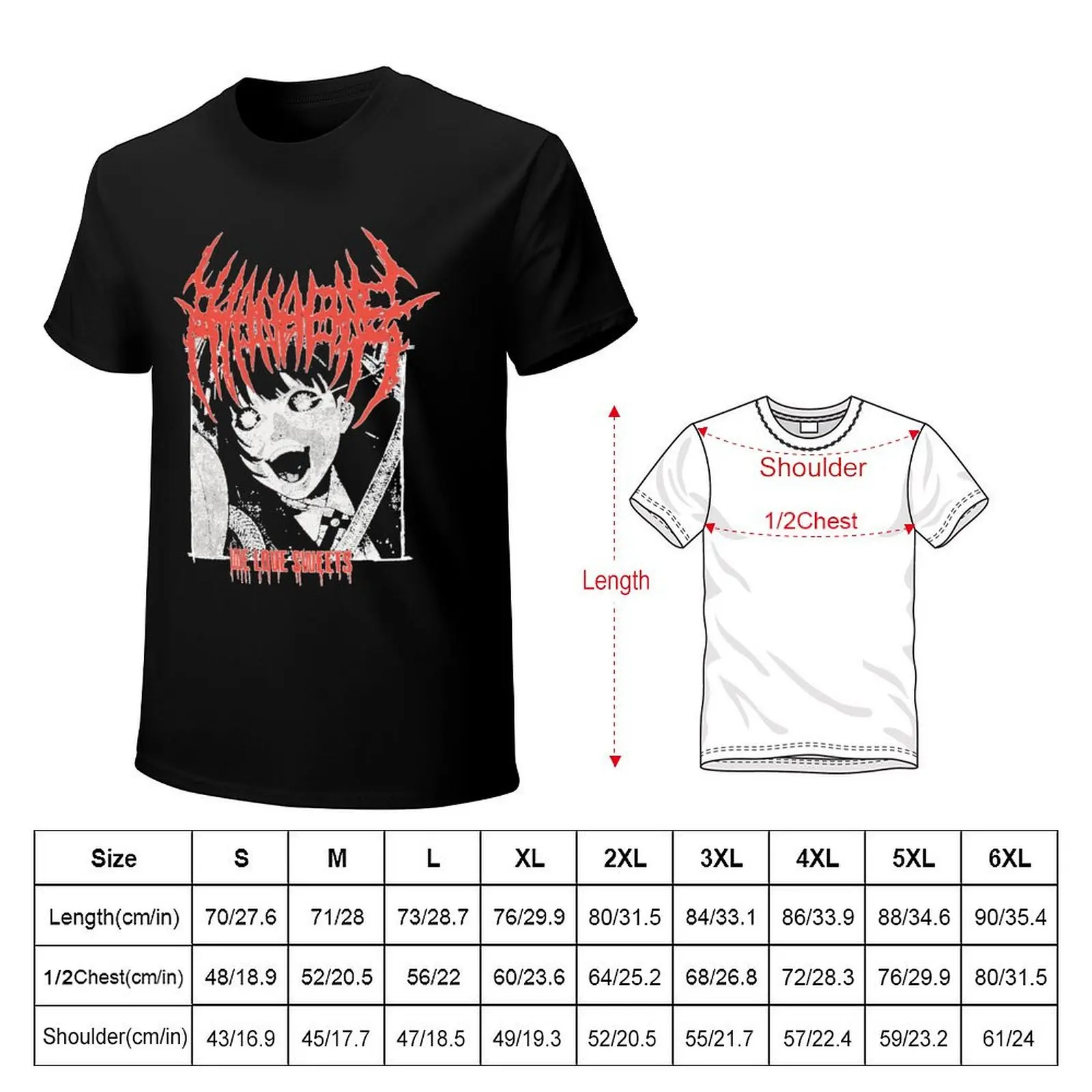 Hanabie Love Sweets T-Shirt Moisture Wicking Quick Dry Tee
