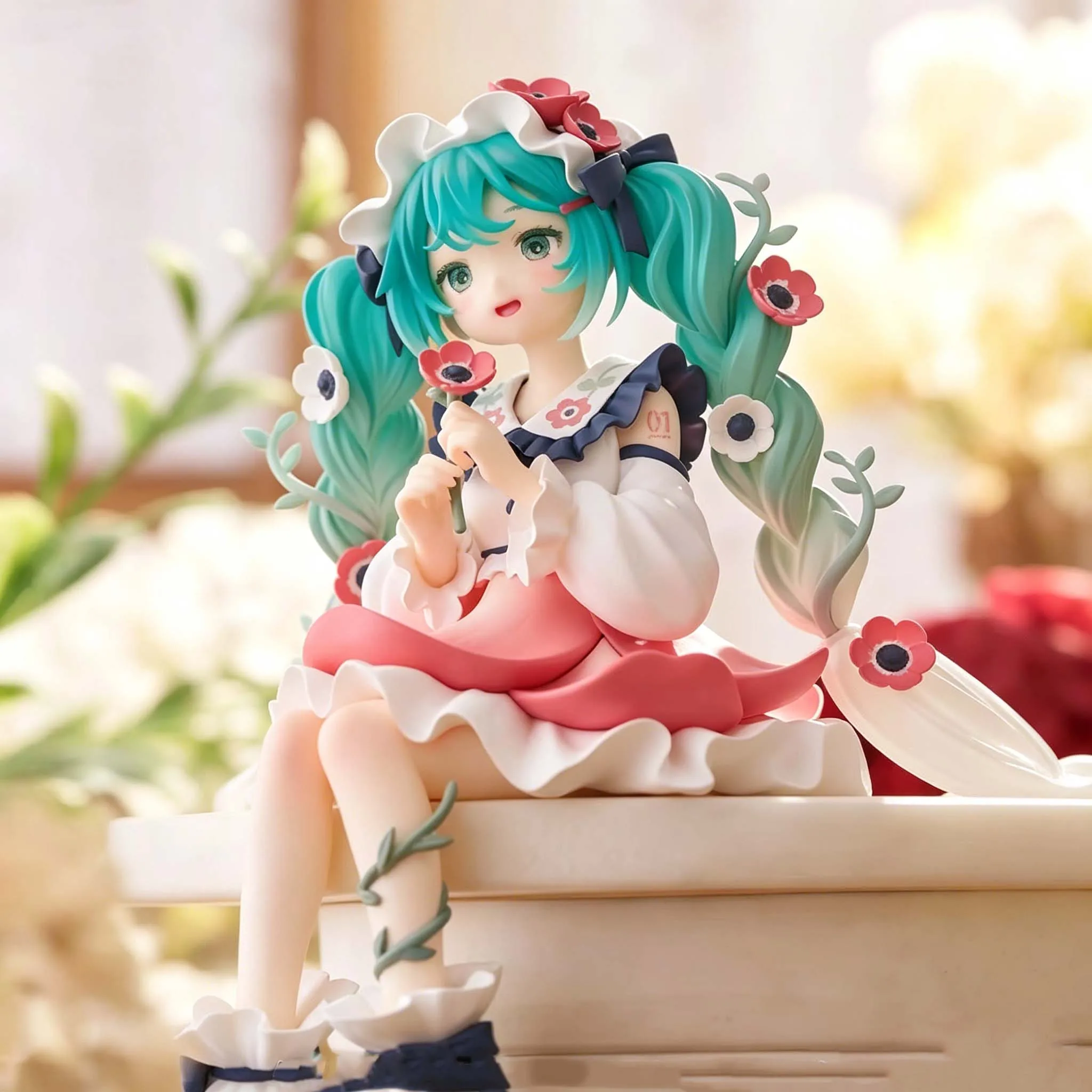 Hatsune Miku Anime-Figur Blumenfee-Kollektion Miku Kawaii Cartoon PVC Actionfigur Modellpuppe Geburtstagsgeschenke für Kinder