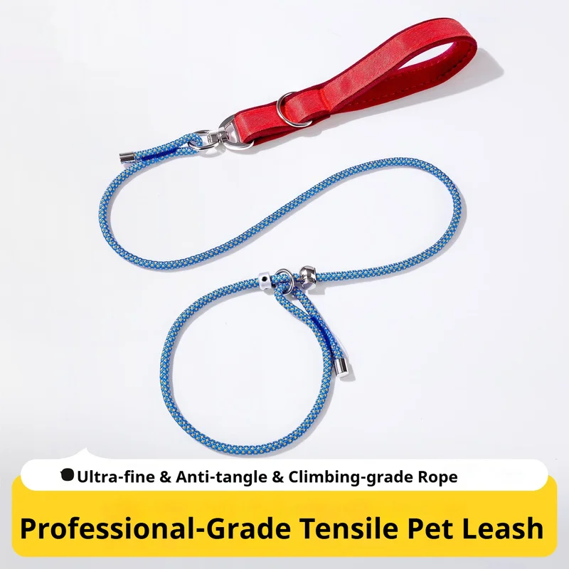 Heavy‑Duty Dog P‑Chain Slip Leash Anti‑Pull Anti‑Choke Escape Proof Training Walking Rope 1.2M Dog Lead for Medium Large Dogs