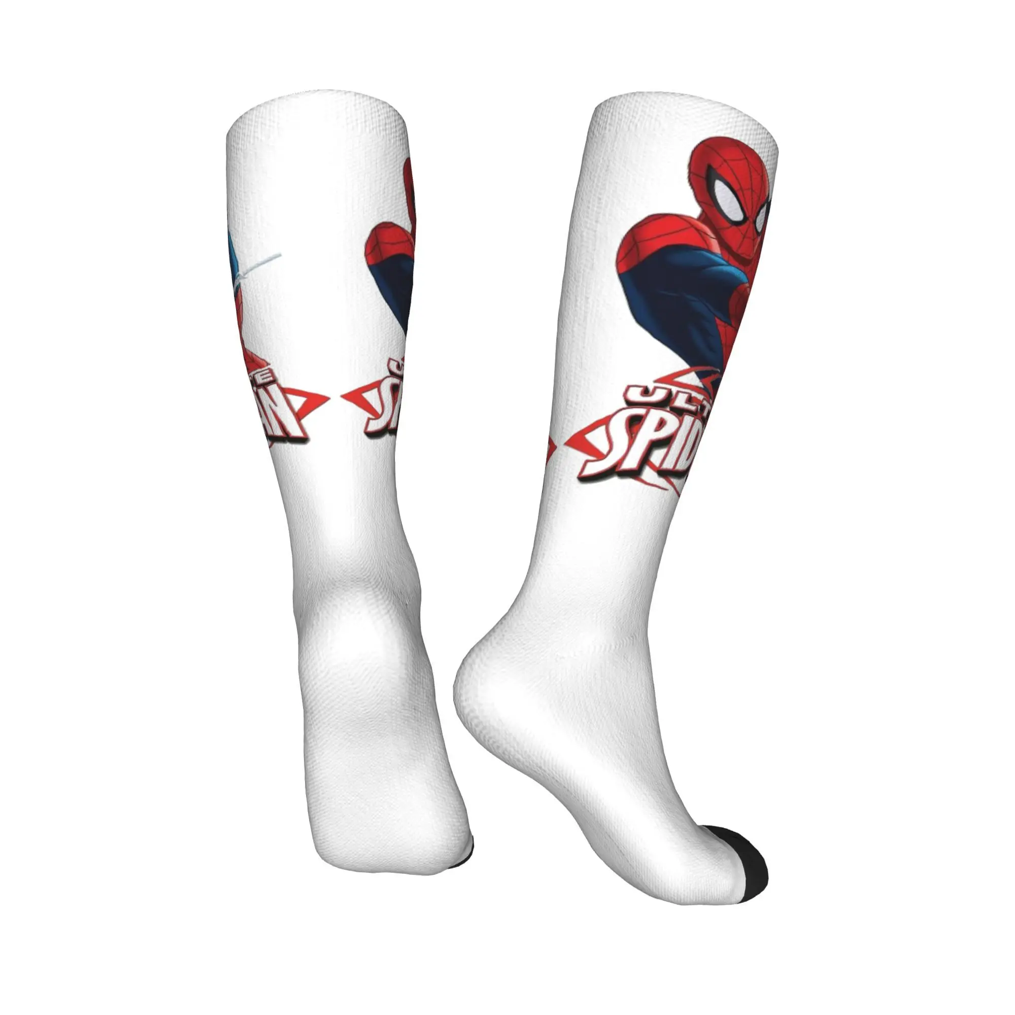 Spiderman Logo Girl's Calf Length Socks Soft Stylish Long Calf Socks