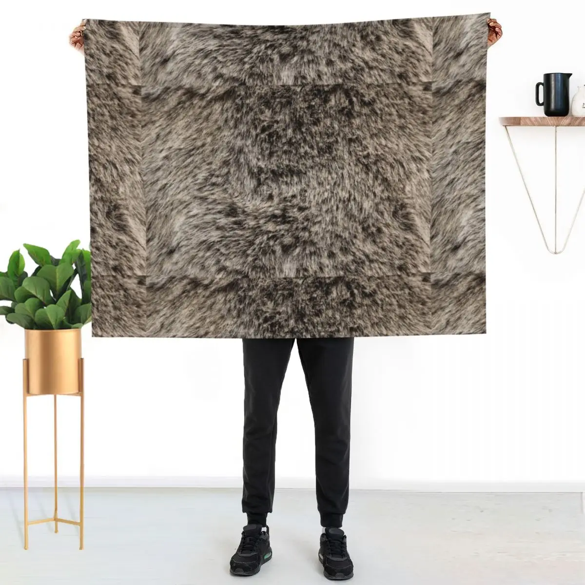 Faux Fur Texture Throw Blanket decorative Soft Decorative Sofa Beautifuls Luxury Brand christmas decoration Blankets