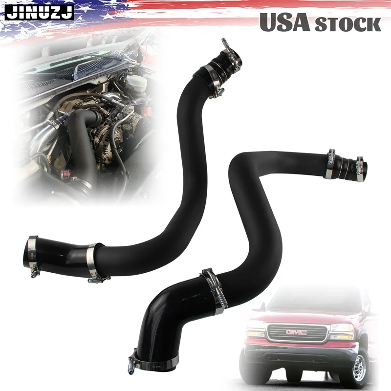 3" Intercooler Pipe & Boot Kit For 02-04 GM GMC 6.6L LB7 Duramax Diesel Black
