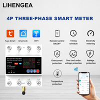 Tuya WiFi 4P 100A Three-Phase Smart Meter Timer Breaker with Auto-Reclosing, Voltage Protection for Smart Life