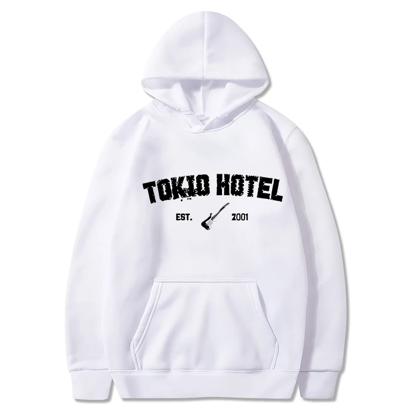 

Rock Band Tokio Hotel Hoodies Kaulitz Print Men Woman Hoodie Hip Hop Harajuku Pullovers Unisex Oversized Weatshirts Clothing