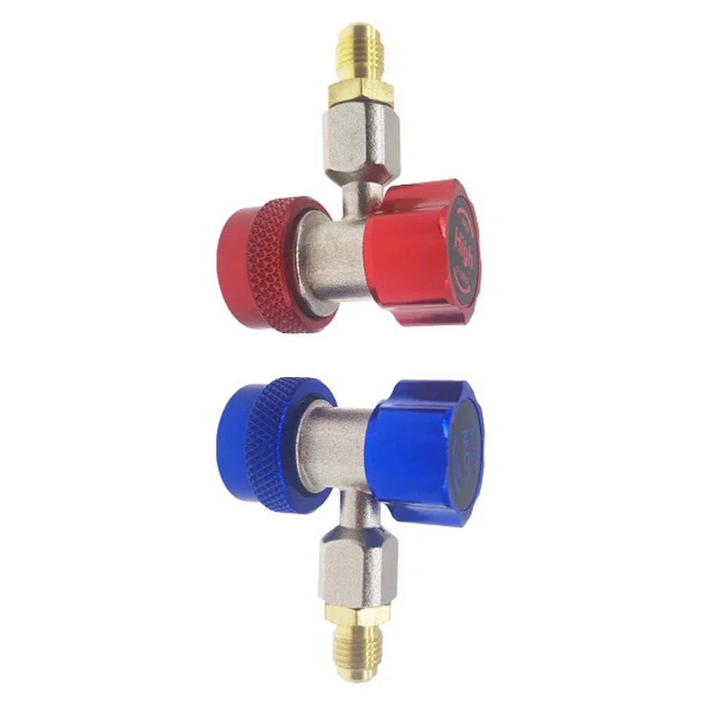 Acoplador de ajuste rápido QC-17B R134A, conector adaptador lateral alto y bajo, aire acondicionado de coche M12 * 1,5-1/4SAE, piezas de aire acondicionado