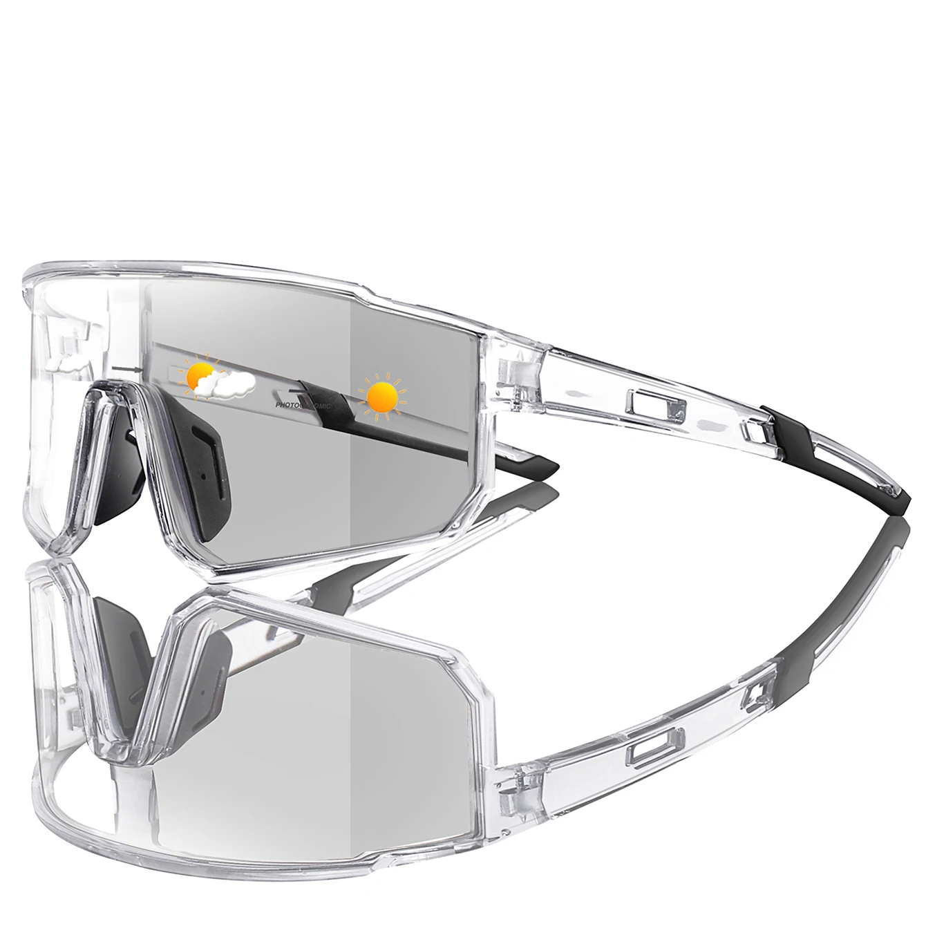 New Style Brand Photochromic Eyewear Men Women Mtb Bike Running Fishing Cycling Glasses Comfortable Windproof Goggles