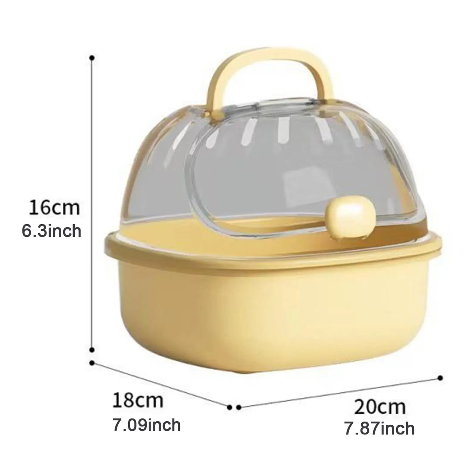 Hamster Travel Carrier Cage Chinchilla Cage Clear Small Animal Carry Cage for Hedgehog Ferrets Chinchilla Outdoor Small Animals