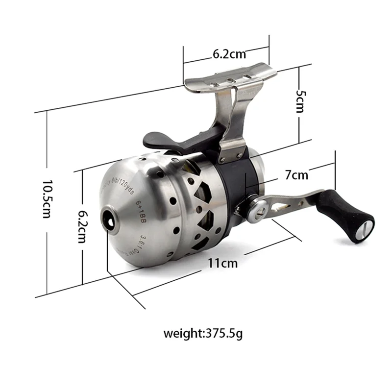 

AT05-SP35 Stainless Steel Fishing Reel Outdoor Fish 3.6:1 Lure Rock Fishing Accessories