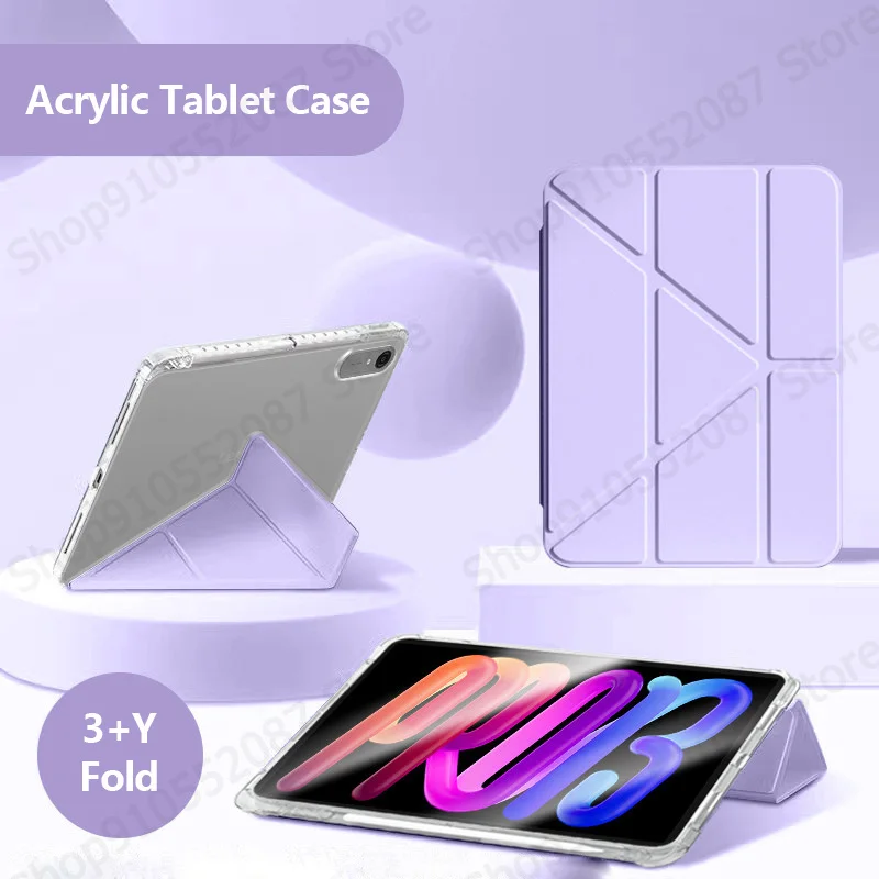 For Xiaoxin Pad Pro 13 tb376fc tb378fc Case with Pen Holder Smart Folio Acrylic Hard Stand Cover For Xiaoxin Pad Pro GT 13 Case