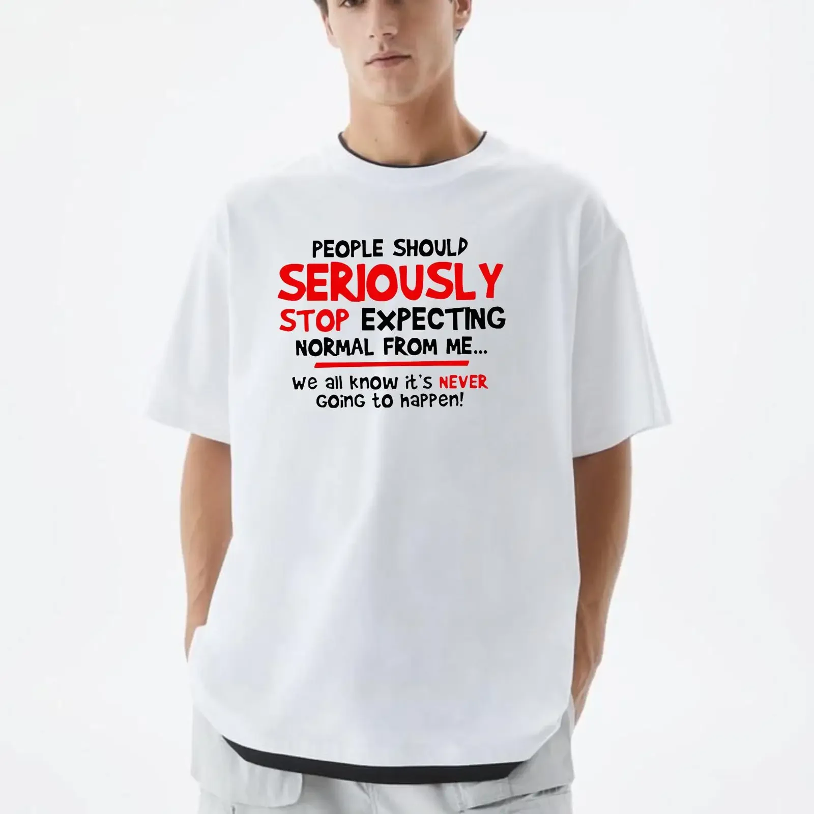 Funny Sarcastic T Shirt Relatable Adult Humor Quirky Sayings 100 Cotton Novelty  vintage Washed Comfortable homme