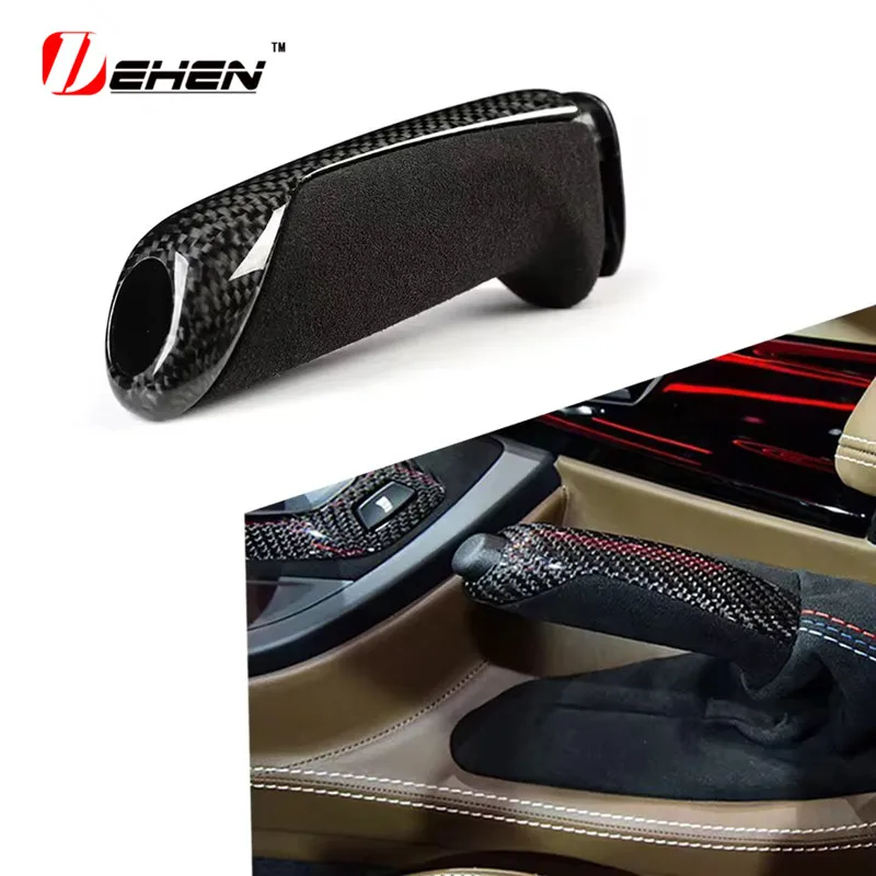 

LHD RHD Подходит для BMW F80 F82 F83 M2C M3 M4 Основание крышки переключения передач из углеродного волокна, ручной тормоз