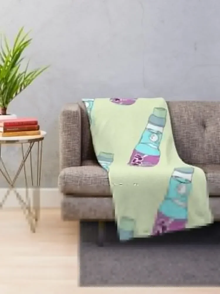 Kawaii Blueberry Soda Drink Throw Blanket blankets and throws For Decorative Sofa blankets ands Blankets