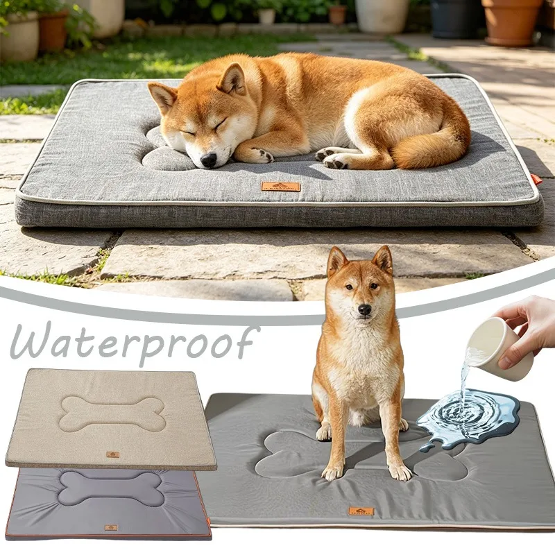 

1PC Waterproof Oxford Cloth Dog Mat Summer Cooling Pet Bed Urine Proof Scratch Resistant Cat Pad for Small Medium Large Pets