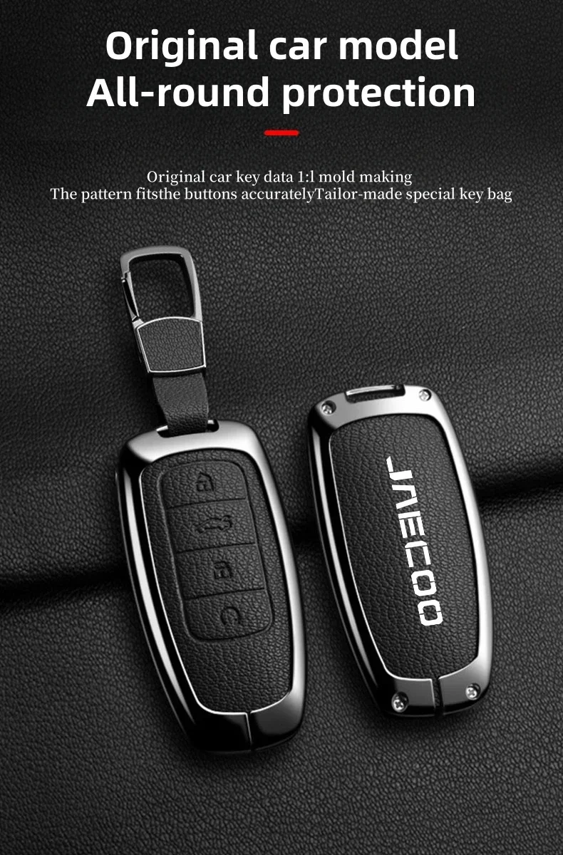 Zinklegierung Schlüsselhülle für Chery JAECOO J7 J8 Schlüsselabdeckung Arrizo Tiggo 8PRO Tiggo 9 Omoda S5 Schlüsselanhänger Zubehör – Detail 6