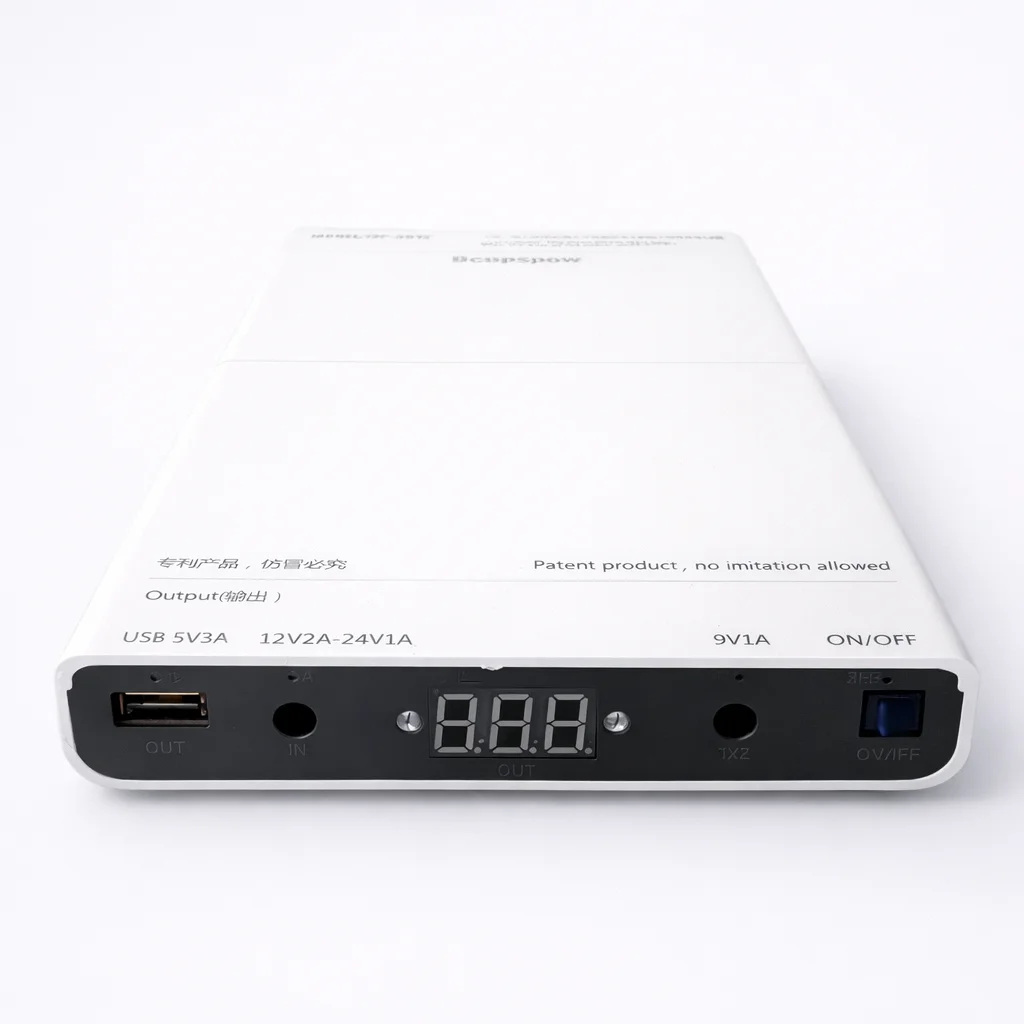 12×18650 Adjustable Voltage UPS Battery Case, 5V / 9V / 12–24V Output, 3S4P Solder-Free DIY Power Backup Box (No Batteries)