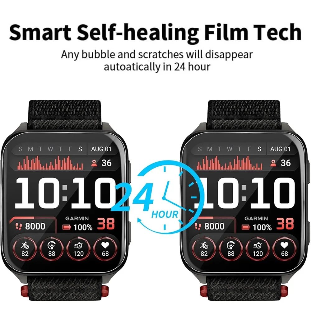 100 Buah Film Pelindung Hidrogel TPU Lembut untuk Jam Tangan Pintar Garmin Venu X1 Pelindung Layar Bening HD