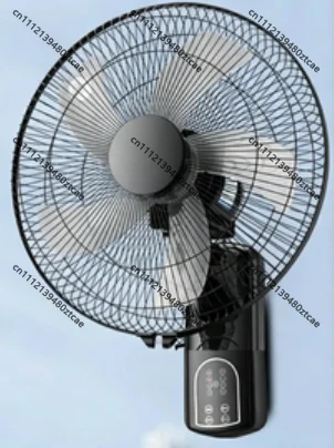 16 Inch Wall Mounted Electric Fan, 220V 60W Household Wall Cooling Fan, Quiet Air Circulator with Remote Control Home Office Use