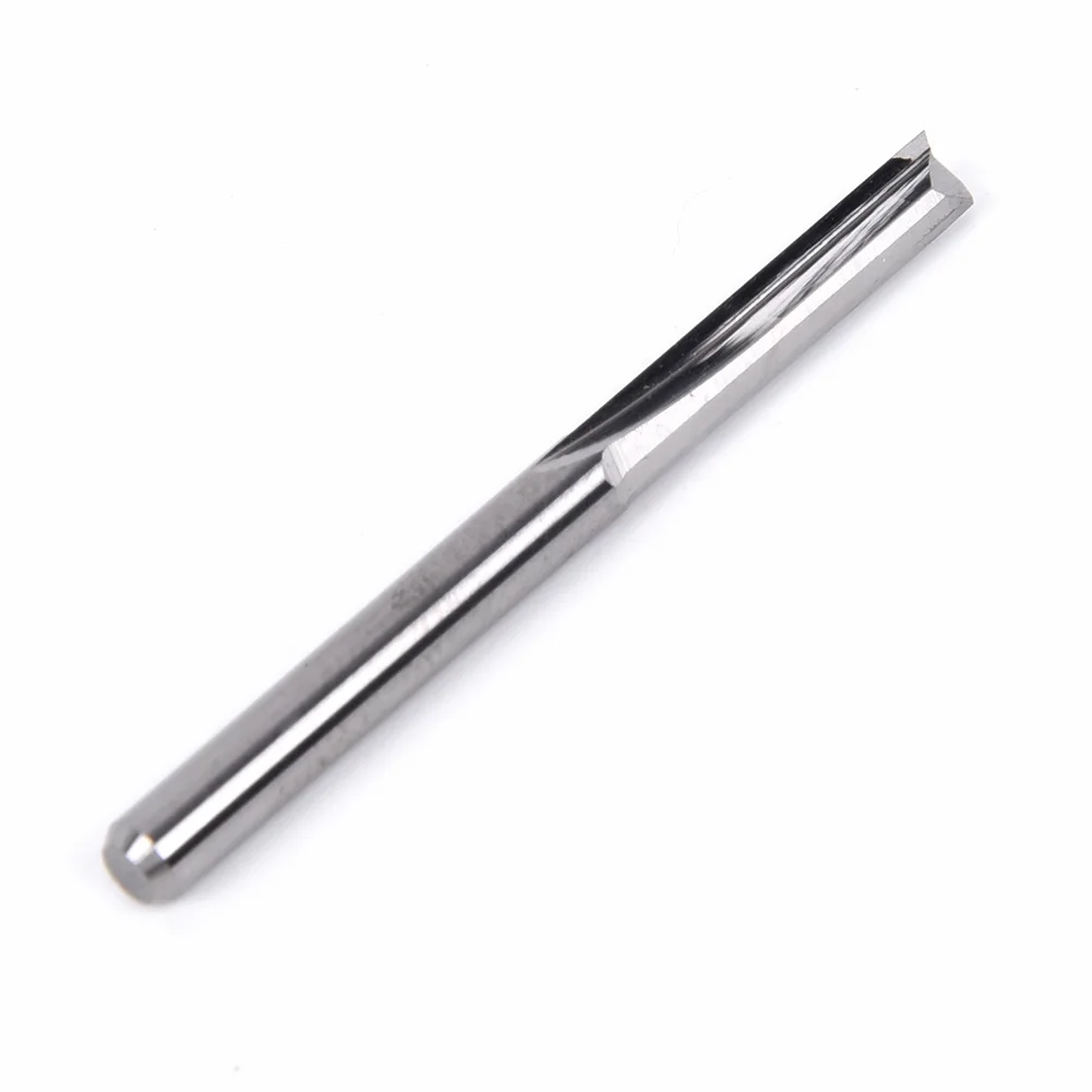 

CNC Router 40mm 1/8" 10pcs Bits Shank 2 Flutes Straight Slot Carbide End Mill Cutter High Quality Useful Latest