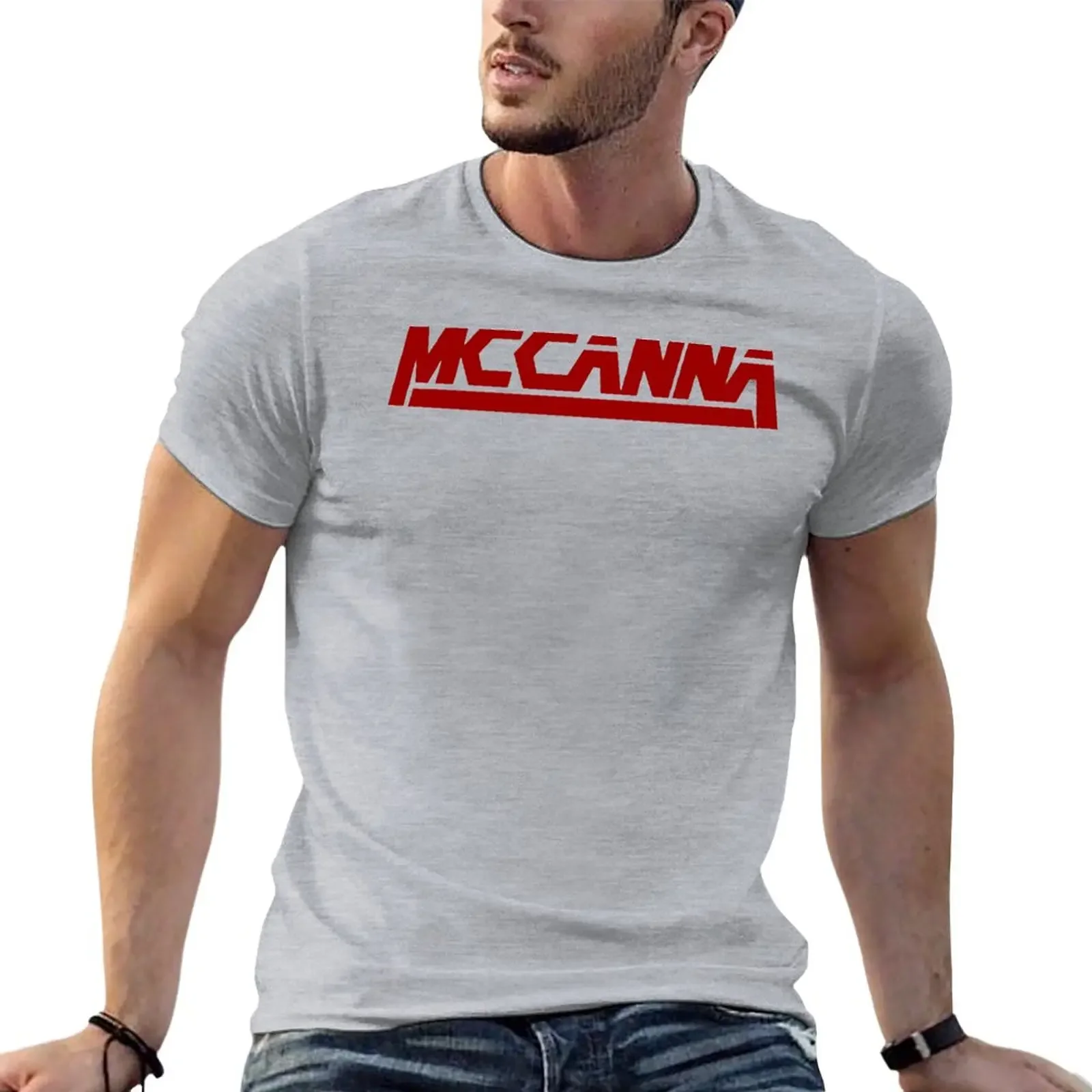 MCCANNA - the MGS logo, rouge T-Shirt anime anime clothes T-shirts for men cotton