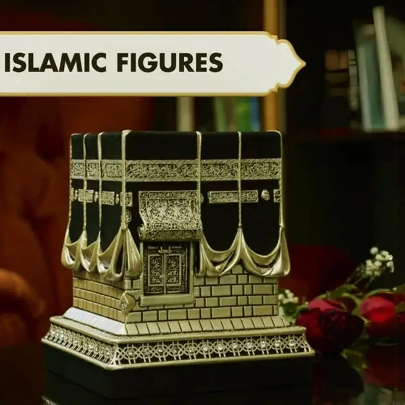 Kaba Replice Model Islamic Ramadans Showpiece Bookend Eid Gift Collectibles 