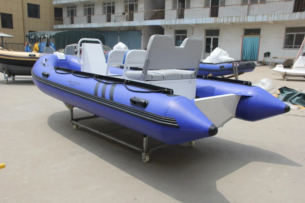 2025 hot sale Cheap Big V Shape Float Tube Inflatable Boat Aluminum Hull Rib 390 Boat