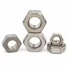 DIN934 GR2 Pure Titanium Hex Nuts M1-M24