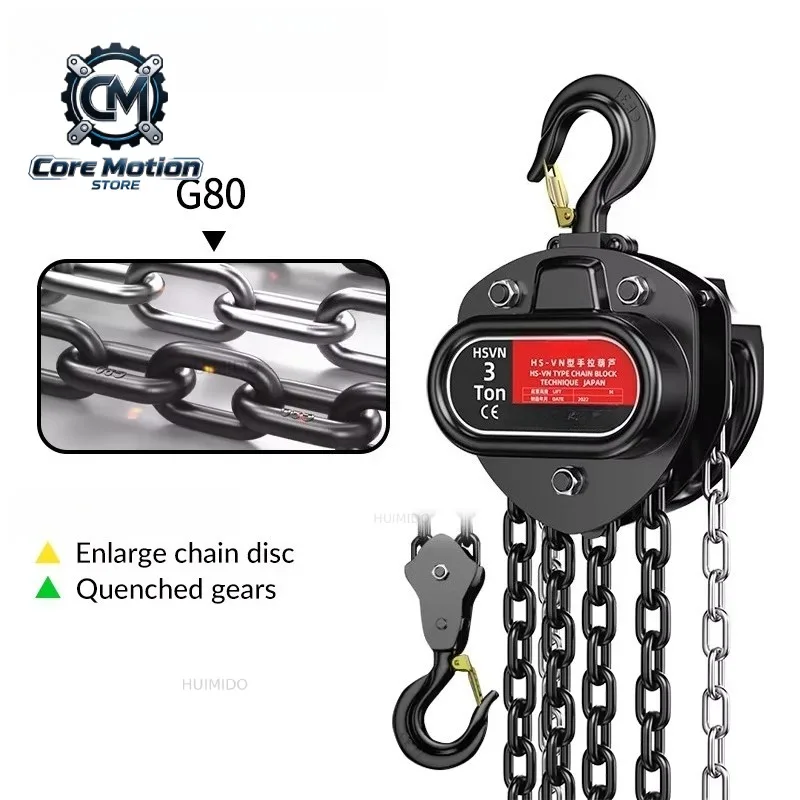 Chain-inverted Chain Block Anti-collision Triangle Iron Lifting Manual Hoist Crane