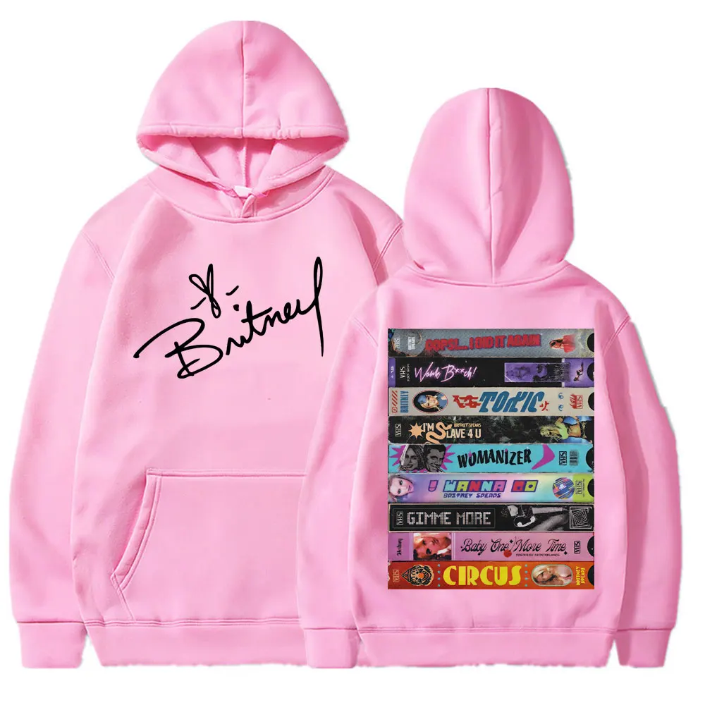 Heiß begehrter Herren-Hoodie mit Britney Spears Album-Grafik, lässiges Oberteil für Erwachsene, Sweatshirt im Harajuku-Stil für Herbst/Winter. – Detail 6