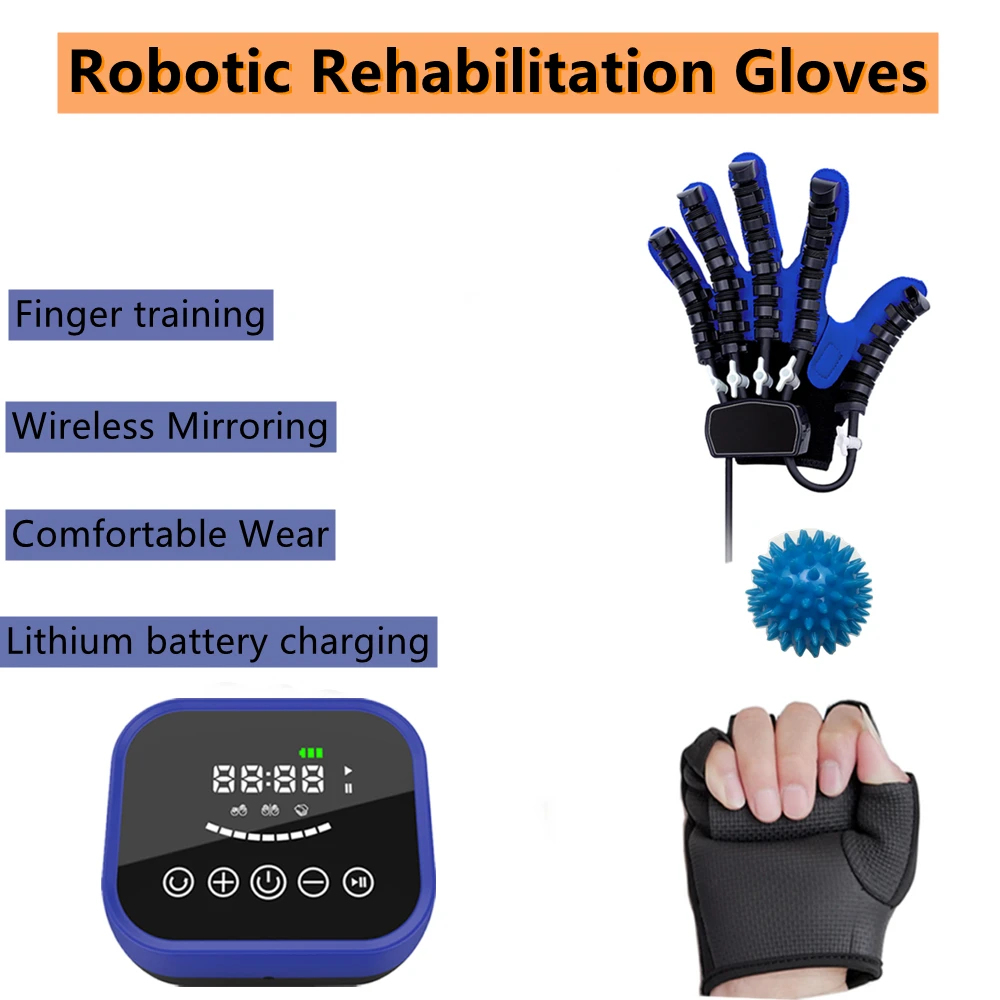 Intelligent Rehabilitation Robot Gloves Supports Bone Care For Hand Training Hemiplegia Finger Rehabilitation Trainer