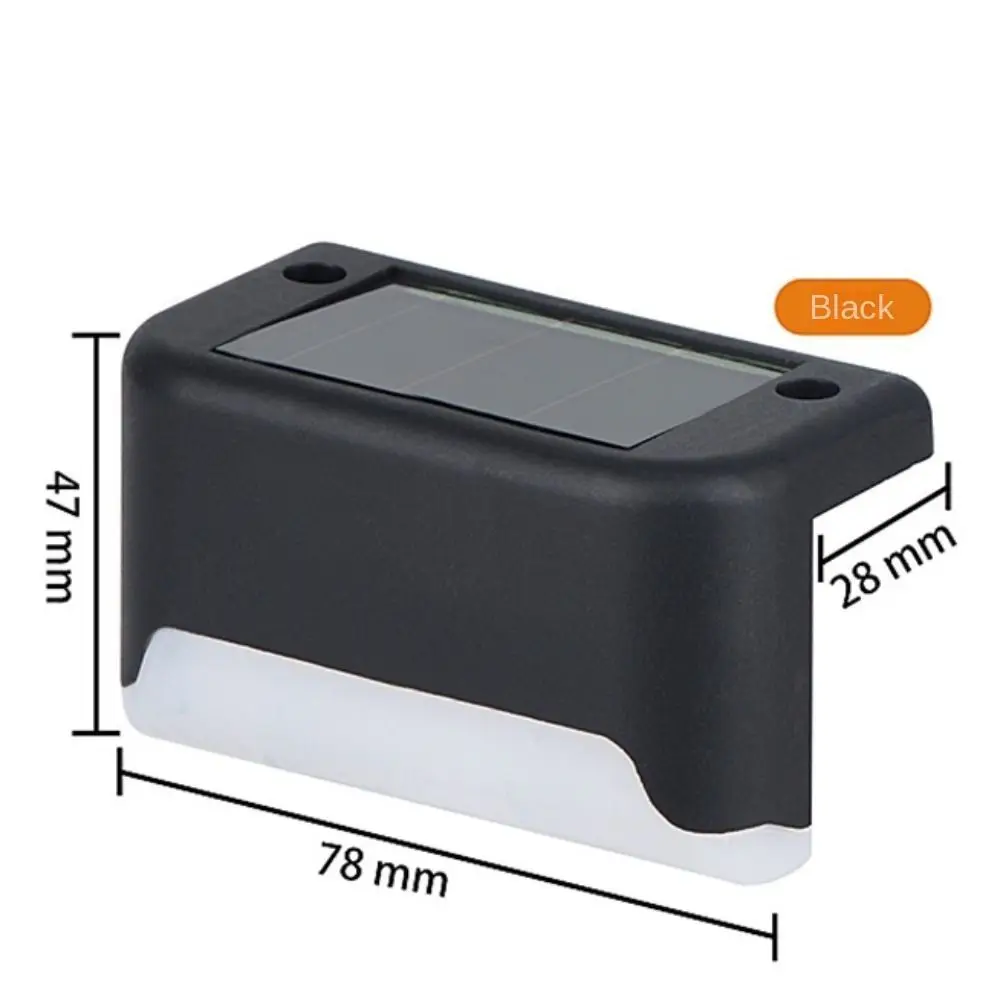 Multifunctional Waterproof LED Solar Step Lamp Solar Powered Garden Fence Lamp Outdoor Yard Street Deck Lamp