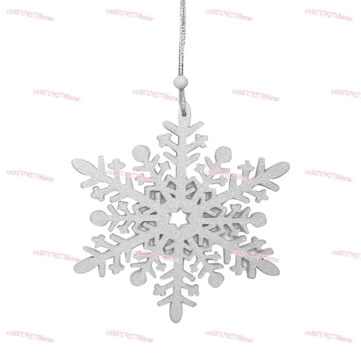 

Christmas Oversized Snowflake 6 Sets Wooden 12cm Hanging Pendant Decorative Gifts