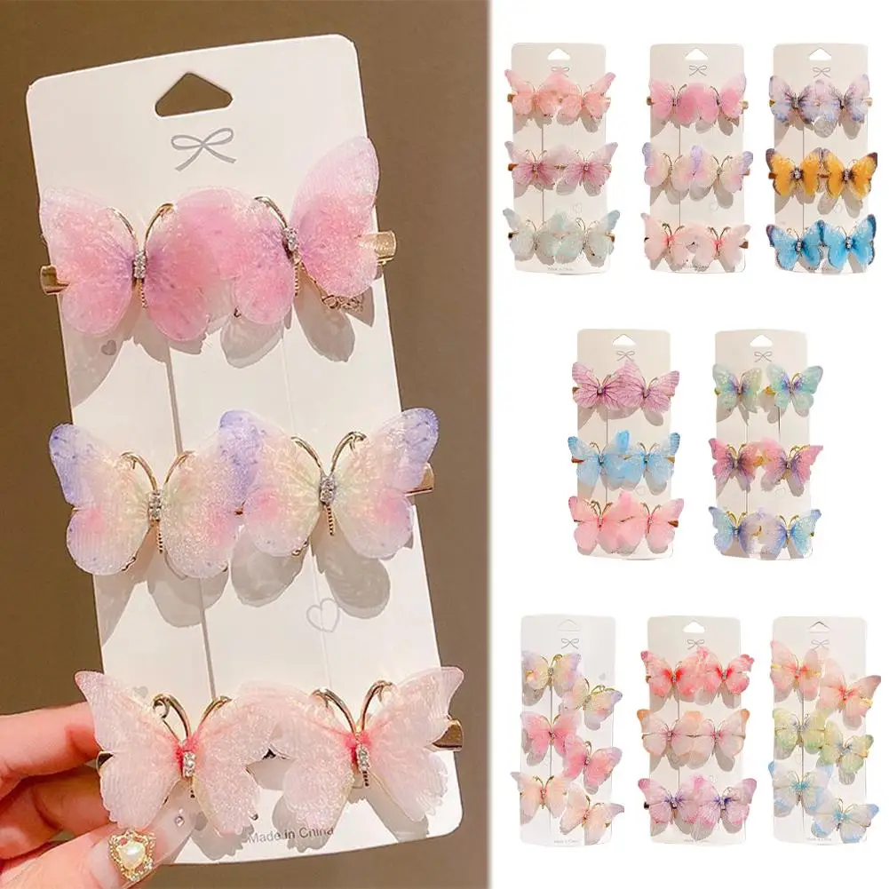 

6pcs Colorful Hairpins Girl Hair Clips Barrettes Ornament Headwear Sweet Accessories Hair Fashion Hair Women Z6i0